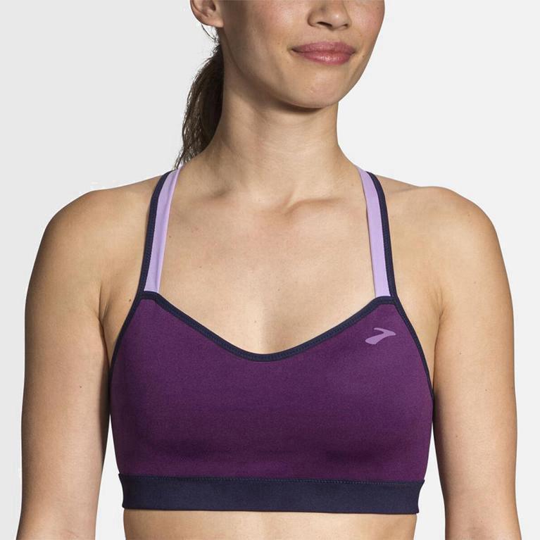 Brooks Uprise Crossback Womens Running Bra Ireland Purple (HZMO-61097)